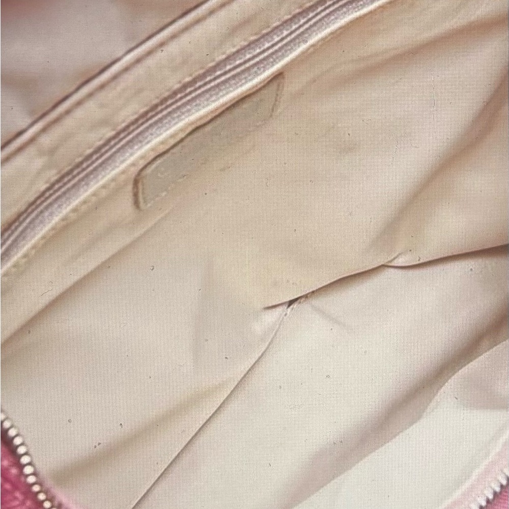 CHANEL Pink Quilted Logo Nylon Backpack - Picture 11 of 13